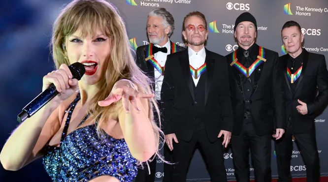 Taylor Swift Gets Flowers From U2 As ‘The Eras Tour’ Lands In Dublin: “Thanks For Always Being The Classiest & Coolest”