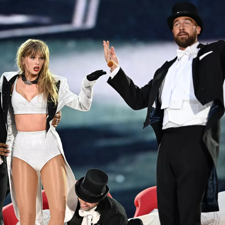 Taylor Swift Says She’s ‘Still Cracking Up/Swooning’ over Travis Kelce’s Eras Tour Debut in London