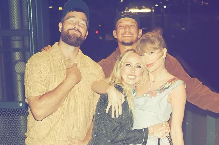 Brittany Mahomes, Taylor Swift hug alongside Chiefs stars in European trip: ‘A time was had’