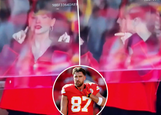 Taylor Swift sends sweet signal to Travis Kelce after he makes wild play during Chiefs vs. Raiders game