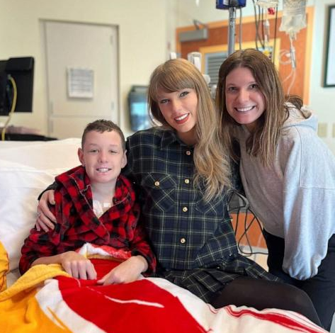 Taylor Swift brings cheer to Kansas City children’s hospital with surprise visit