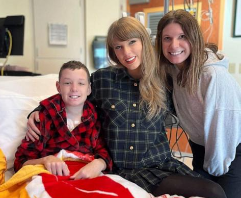 Taylor Swift brings cheer to Kansas City children’s hospital with surprise visit