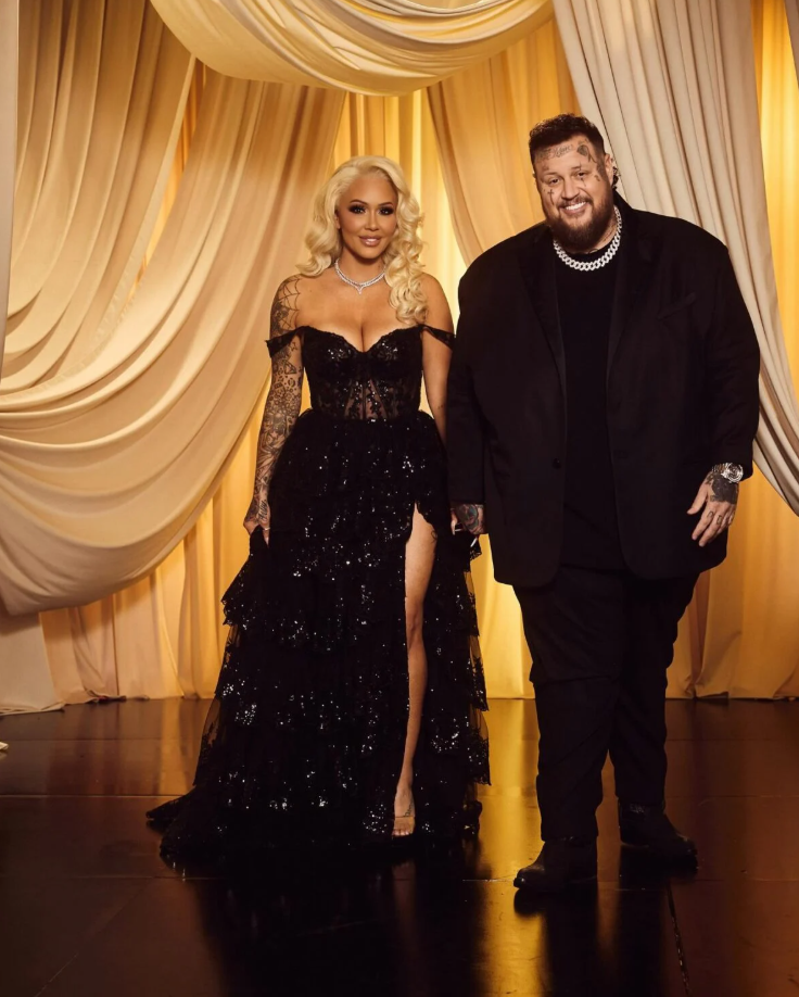 Jelly Roll and Bunnie Xo attend the CMA Awards on November 20, 2024.