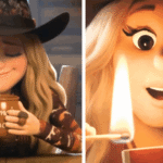 Lainey Wilson and Bing Crosby animated Let It Snow duet scene