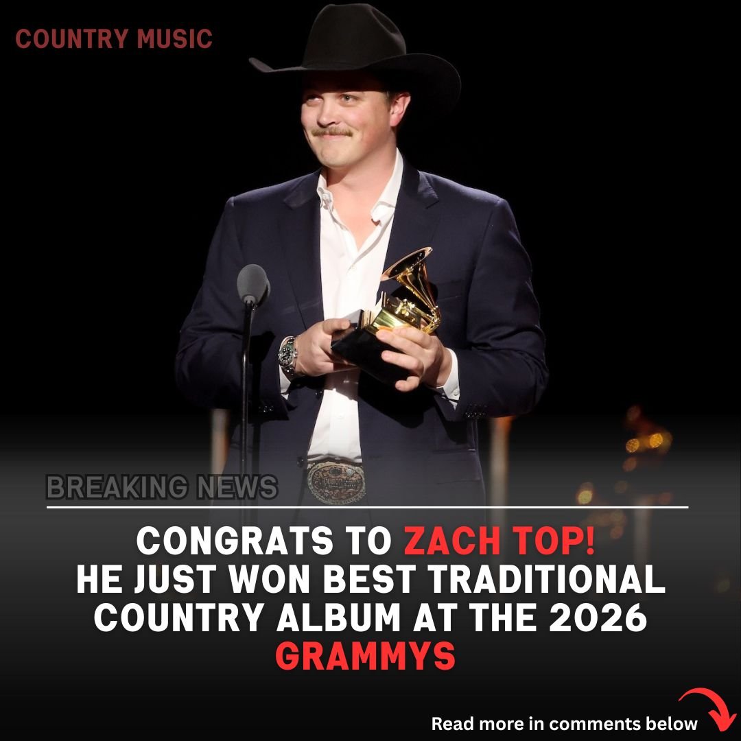 Zach Top Wins Best Traditional Country Album at the 2026 Grammy Awards