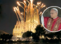 Fireworks Light Sky As Pope Leo Blesses World's Tallest Church