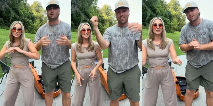 Lainey Wilson posts funny clip trying to dance with her husband