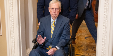 Mitch McConnell speaks publicly following extended hospital stay