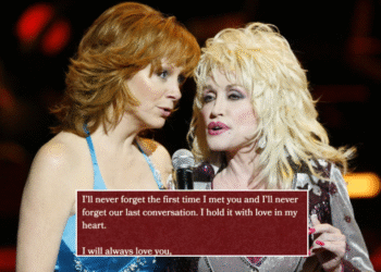 Dolly Parton with country music stars during her legendary career.
