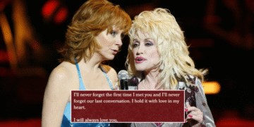 Dolly Parton with country music stars during her legendary career.