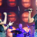 Carrie Underwood and Luke Bryan performing a 90s country cover