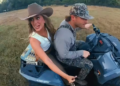 Lainey Wilson and Duck Hodges in the Kinda Love It music video